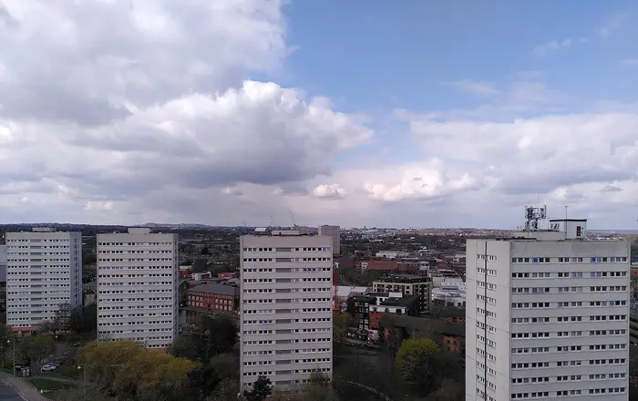 The Civic Centre Estate, Ladywood, viewed from the rooftop garden of the Library of Birmingham   geograph.org.uk   71606